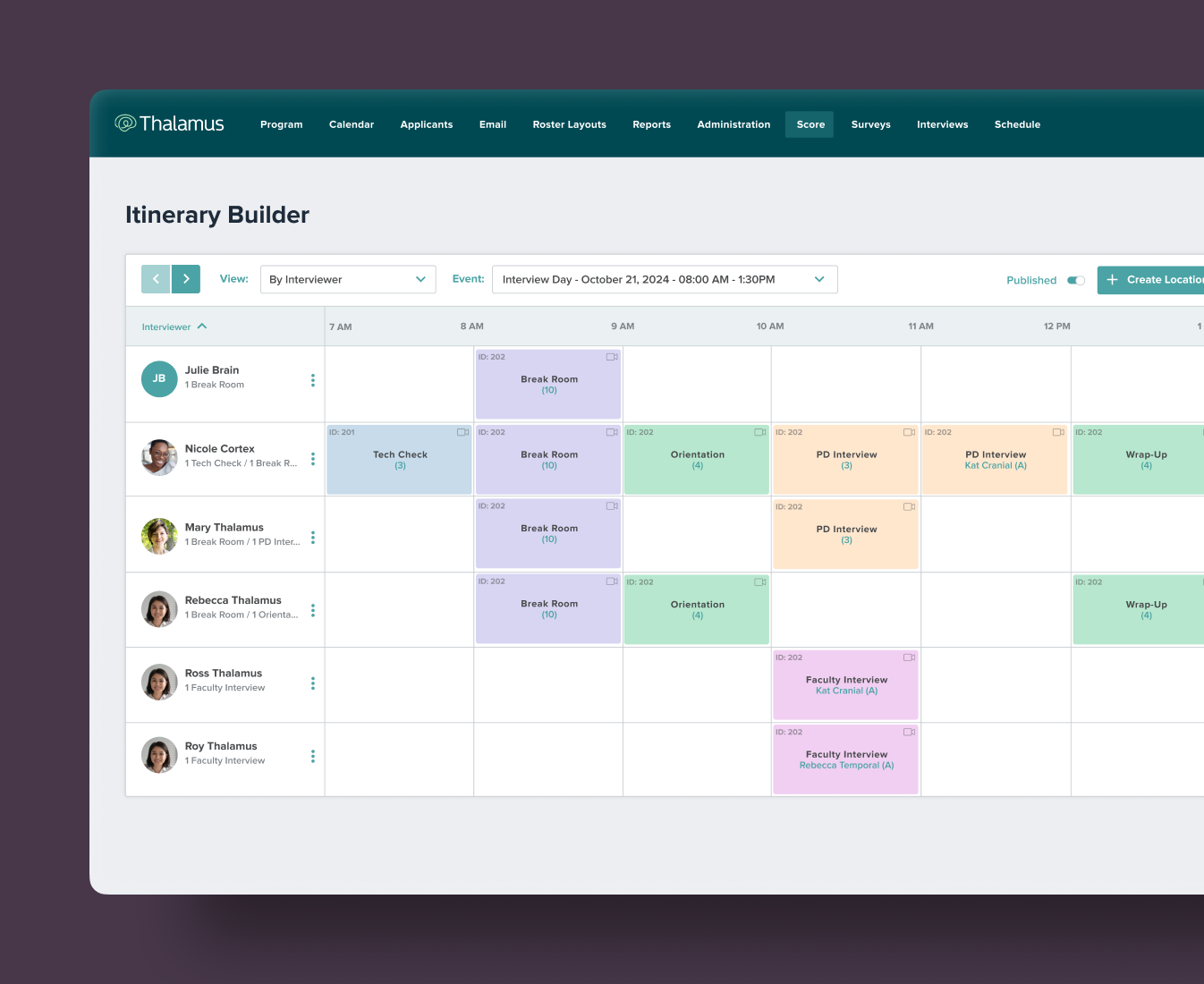 Schedule Templates