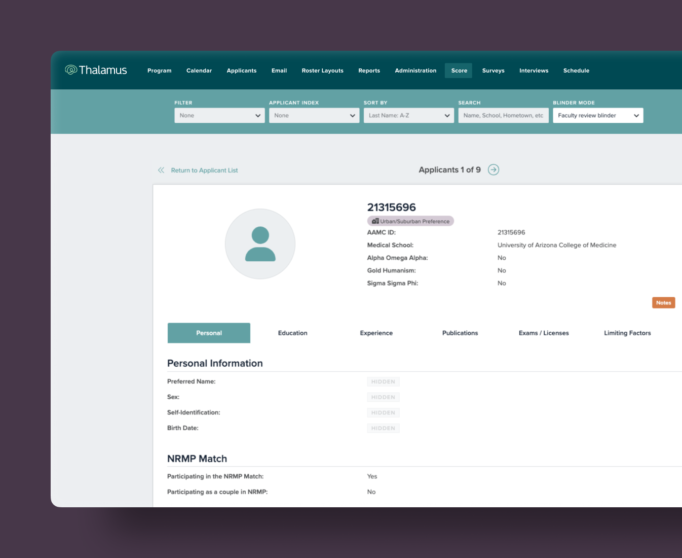 Enhanced Application Screening